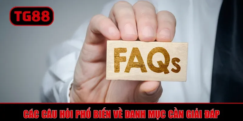 Các câu hỏi phổ biến về danh mục cần giải đáp