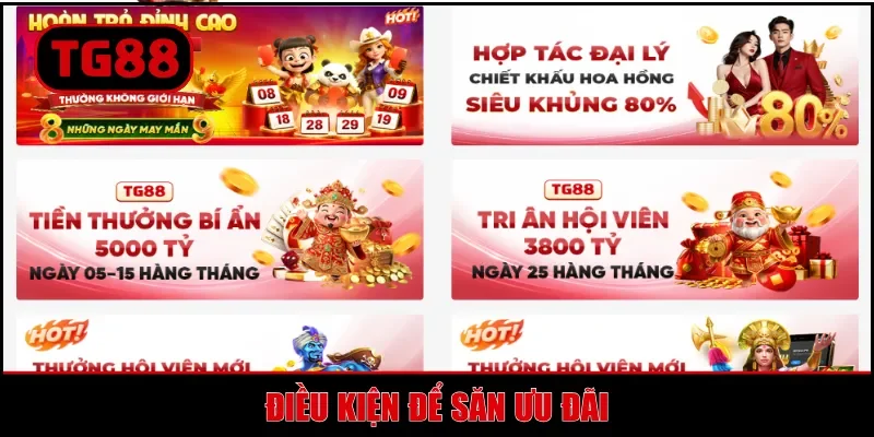 Điều kiện để săn ưu đãi