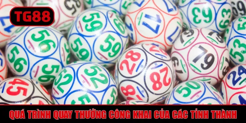 Quá trình quay thưởng công khai của các tỉnh thành